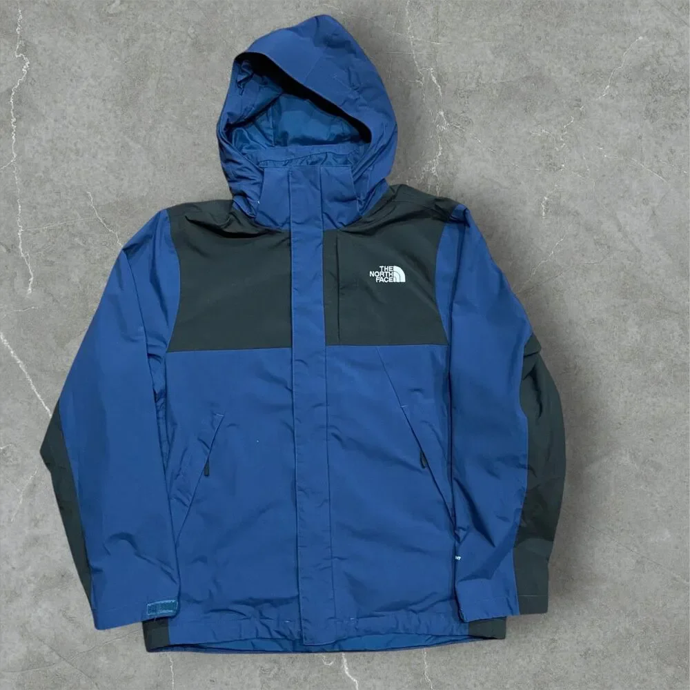 The North Face Vintage Dryvent Nylon Shell Navy Black Jacket Men's Size Small